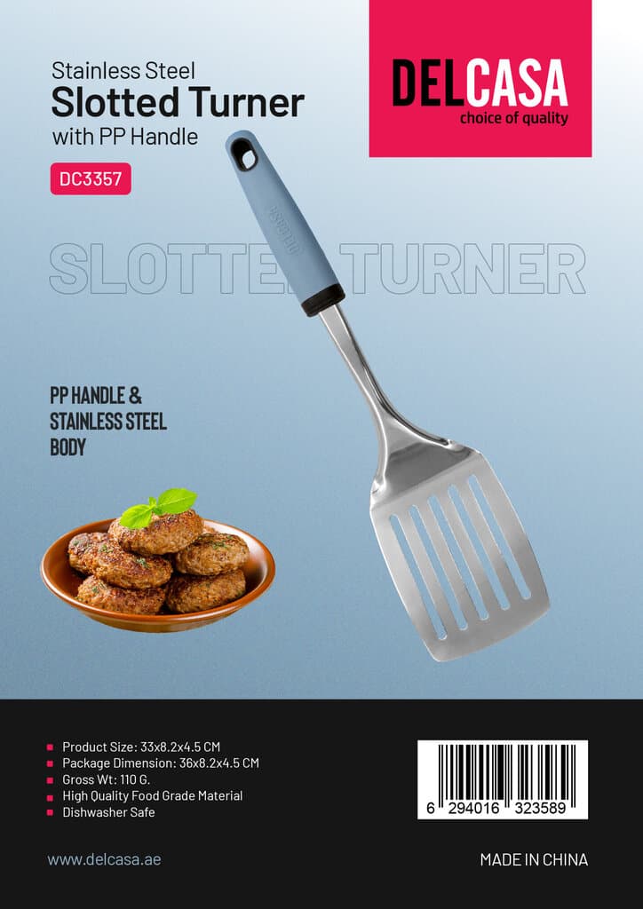 Delcasa Slotted Turner Stainless Steel - DC3357 (Blue) 6