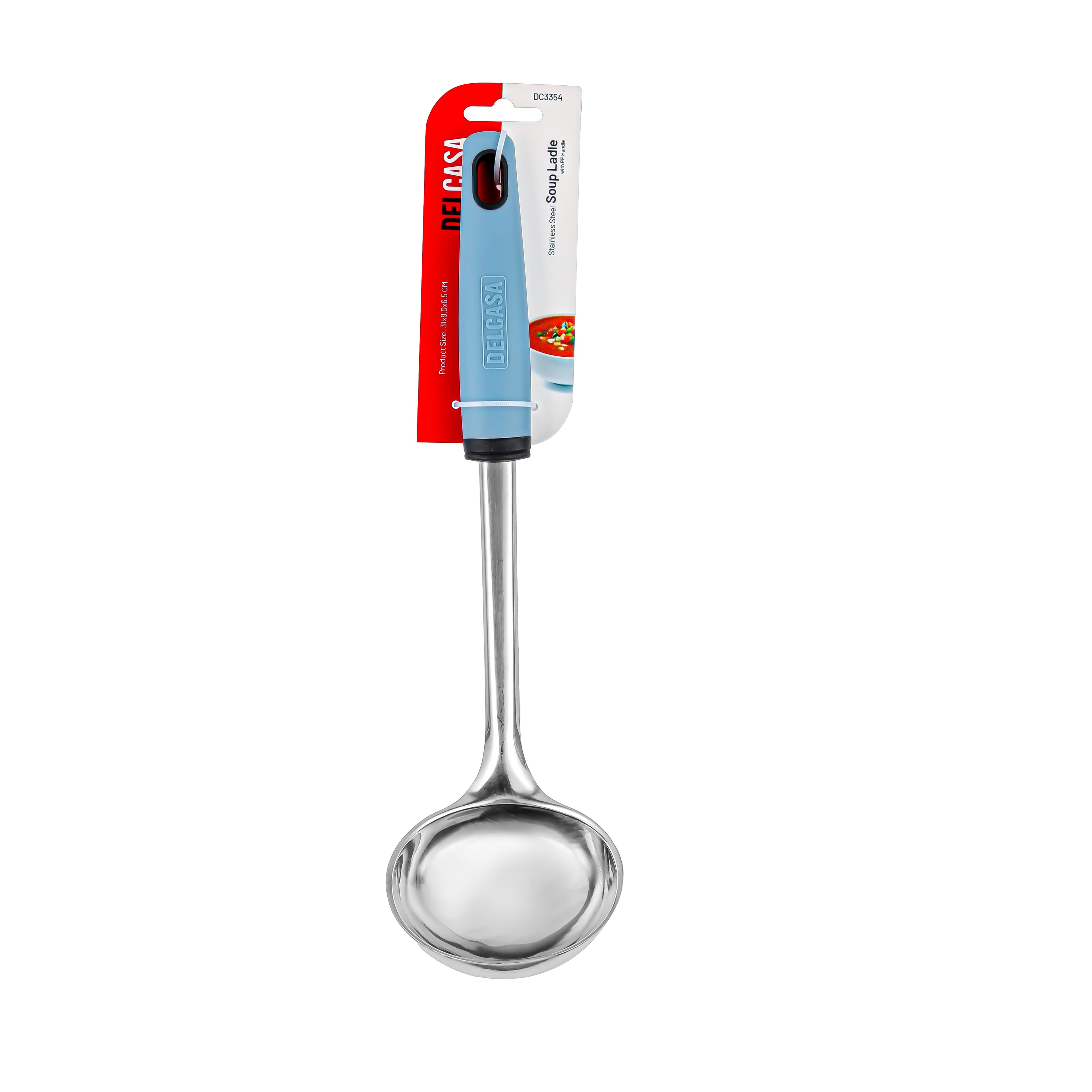 Delcasa Soup Ladle Stainless Steel - DC3354 (Blue) 3