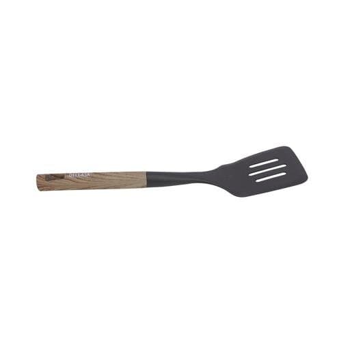 Delcasa Nylon Slotted Turner Wooden Handle - DC2706 (Black) 4