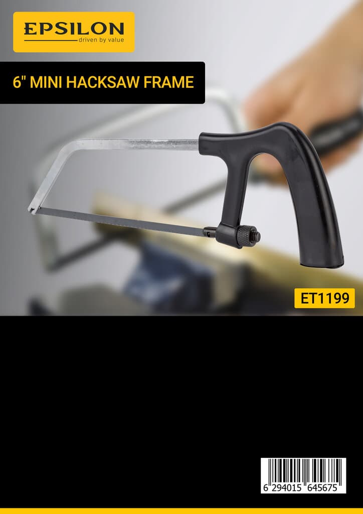 Epsilon 6" Mini Hacksaw Black - ET1199 5