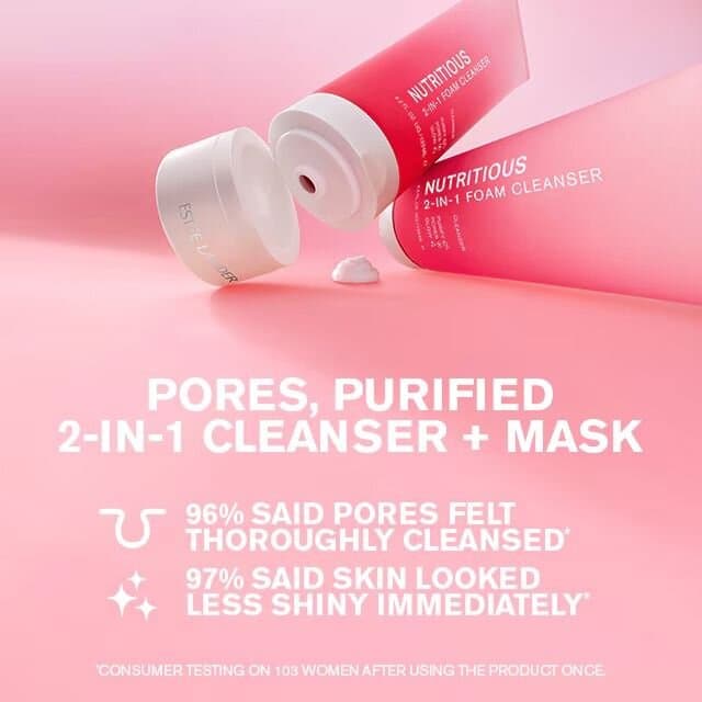 Estee LaudeNutritious Super-Pomegranate Radiant Energy 2-in-1 Cleansing Foam/125ML 2