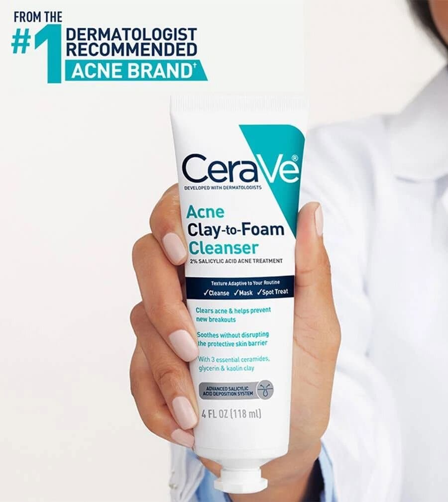 CERAVE Acne Clay To Foam Cleanser/118ML 2