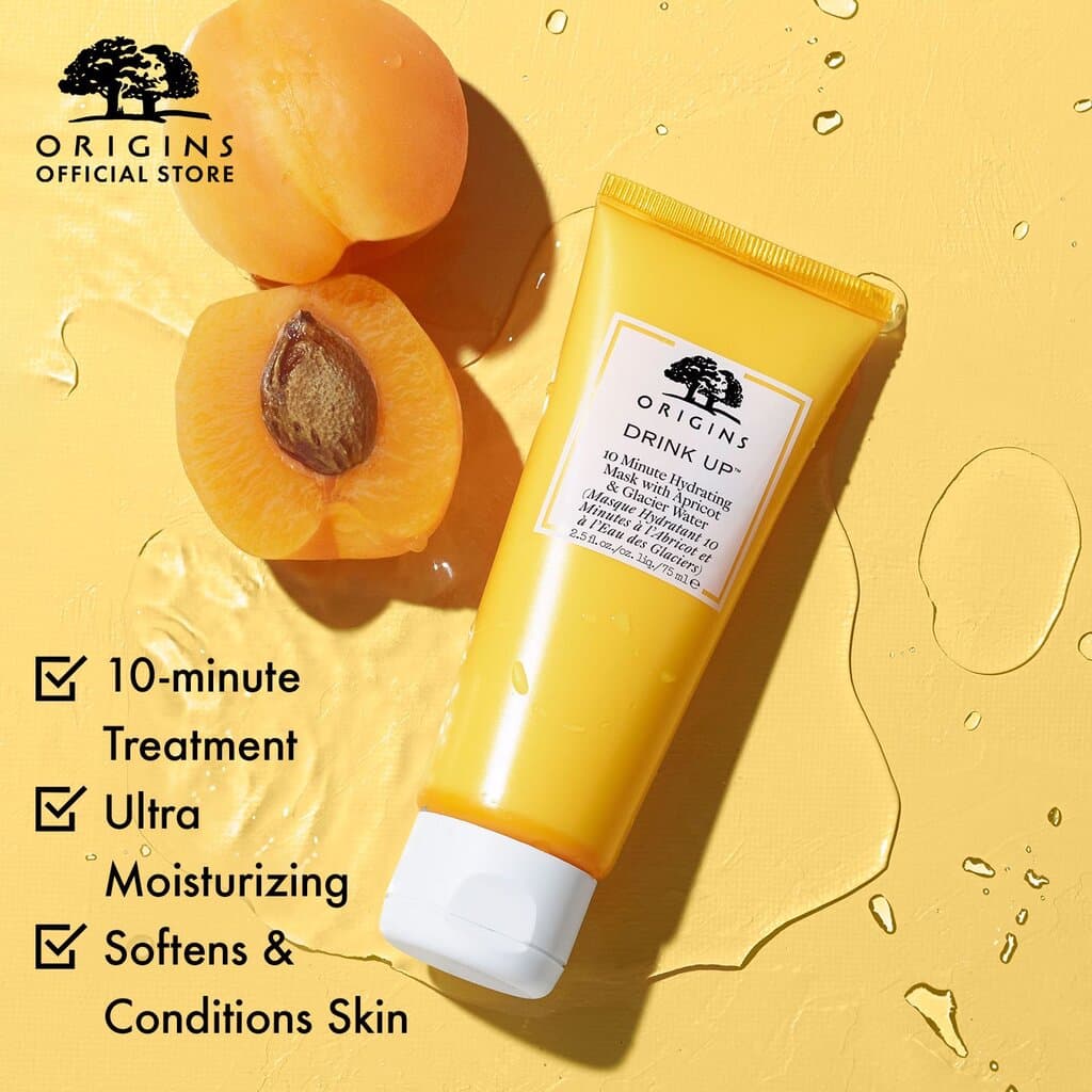 Origins  Drink Up 10 Minute Hydrating Mask with Apricot & Swiss Glacier Water