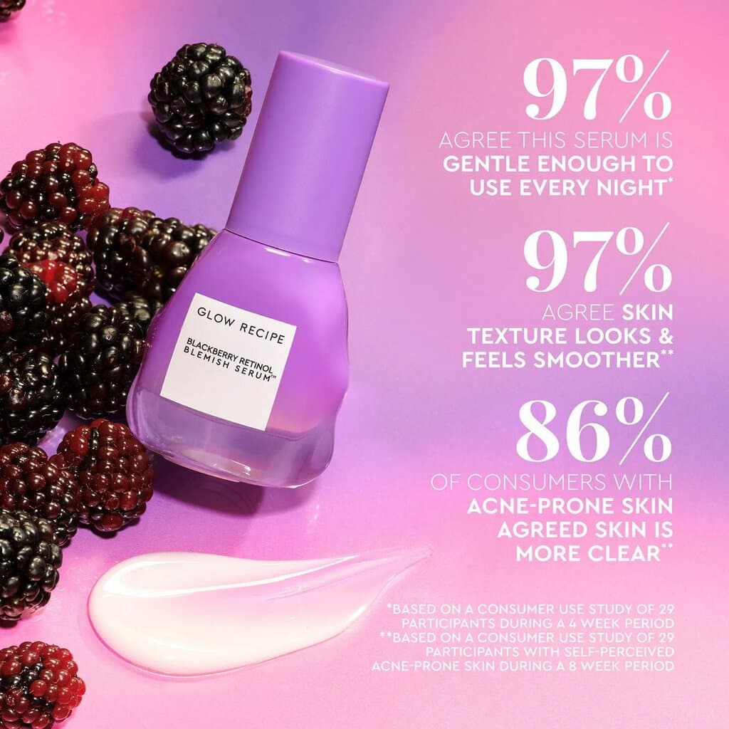 GLOW RECIPE blackberry retinol blemish serum/30ML