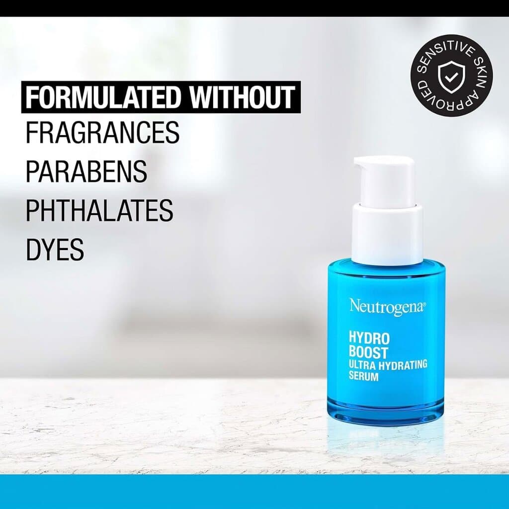 Neutrogena Hydro Boost Hyaluronic Acid Face Serum - Fragrance Free 29ML 2