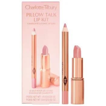Charlotte Tilbury Mini Pillow Talk Lipstick & Liner MINI  Set/Pillow Talk Fair - cool pink nudeNew