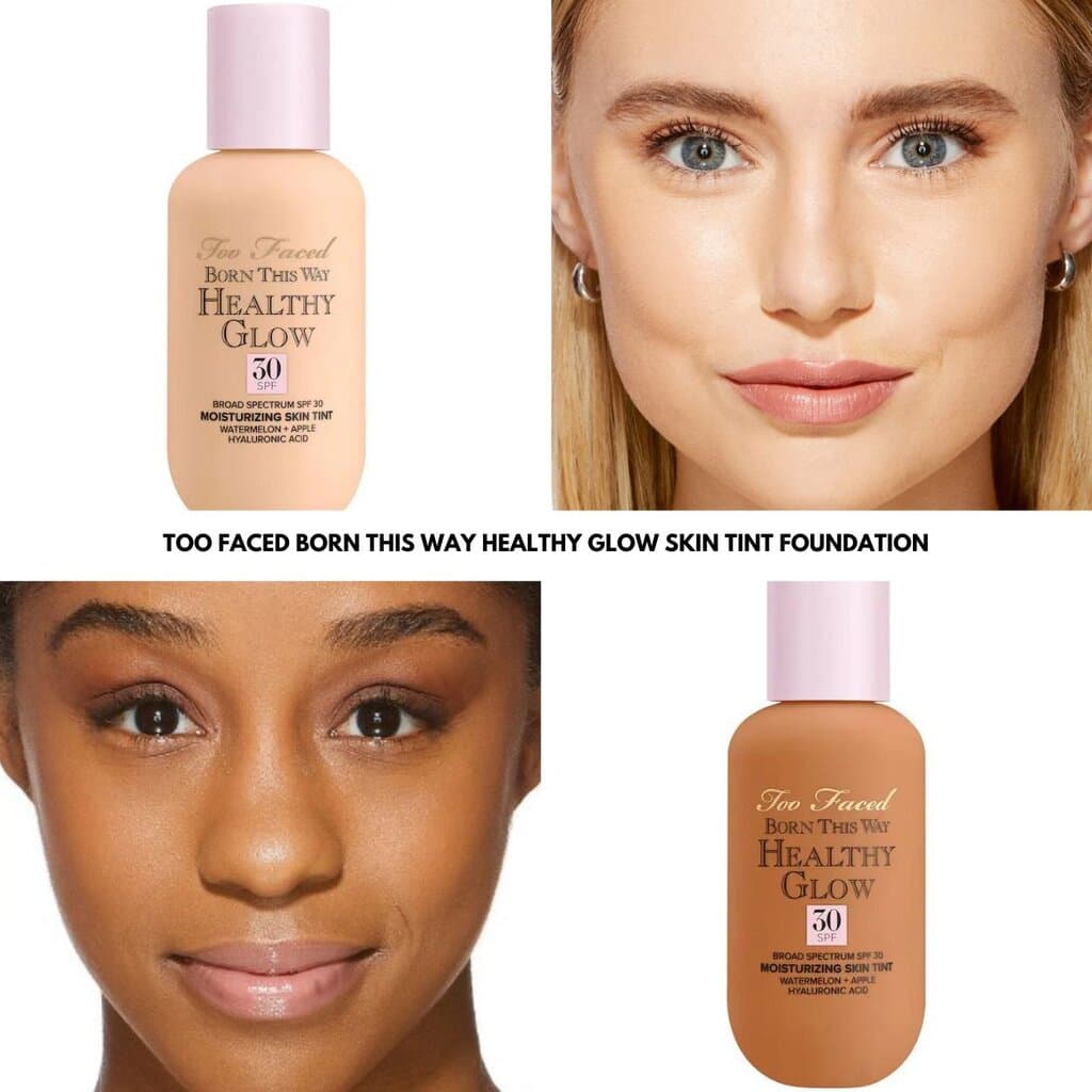 Too Faced Born This Way Healthy Glow SPF 30 Moisturizing Skin Tint Foundation/ALMOND 2