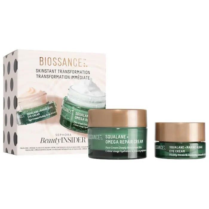 Biossance Mini Squalane + Squalane eye cream Omega Repair Deep Hydration Moisturizer