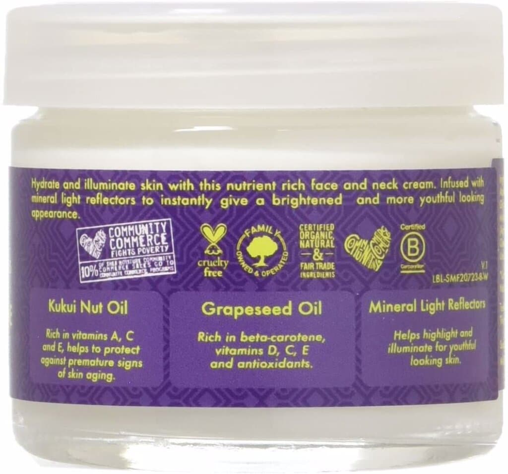 Shea Moisture Kukui Nut & Grapeseed Oil Youth-Infusing Face & Neck Cream 3