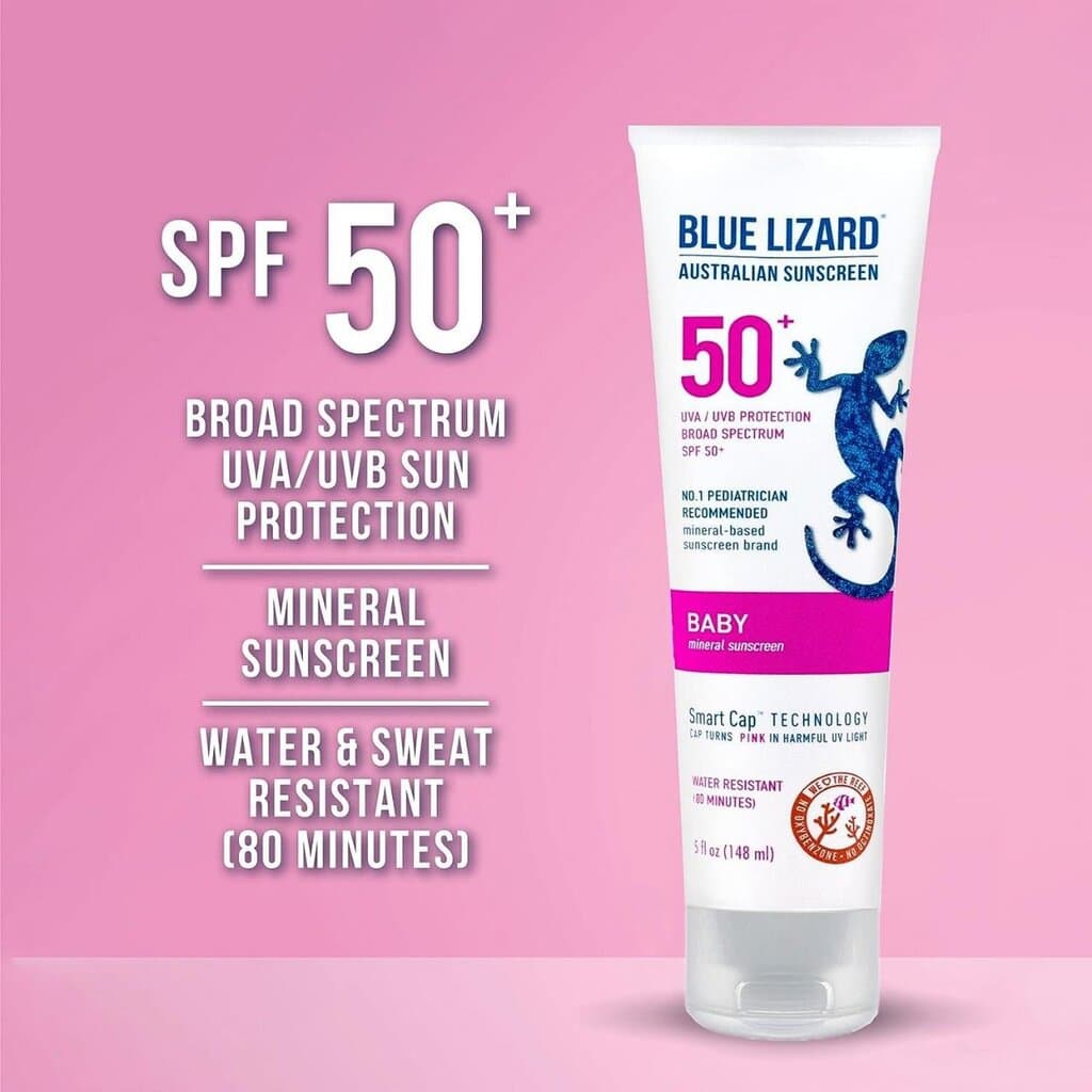 BLUE LIZARD BABY MINERAL SUNSCREEN WITH ZINC OXIDE, SPF 50/148ML 2
