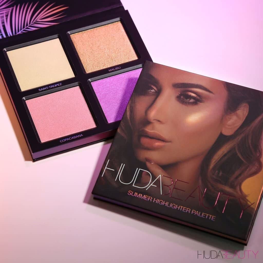 HUDA BEAUTY Highlighter Palette Melted Cream & Powder 2