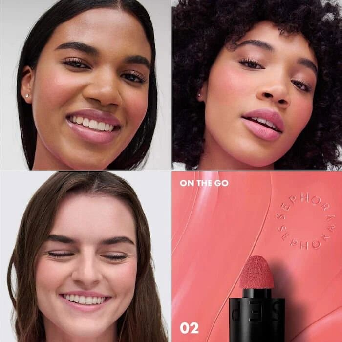 SEPHORA COLLECTION  Blush & Go Longwear Matte Liquid Blush For Lip and Cheek/02 On The Go 2