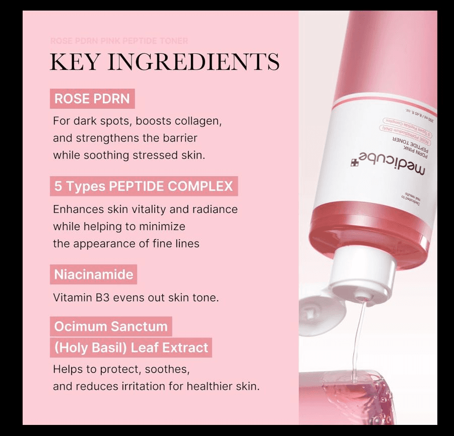 Medicube PDRN PINK CICA SOOTHING TONER 3