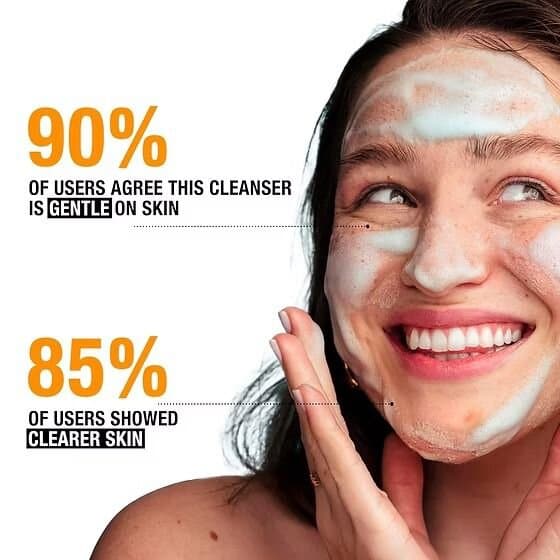 Neutrogena Oil-Free Acne Fighting Face Wash - Fragrance Free SENSITIVE SKIN 2