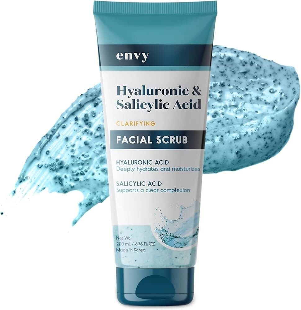 Envy Hyaluronic Acid & Salicylic Acid Face Scrub/200ML