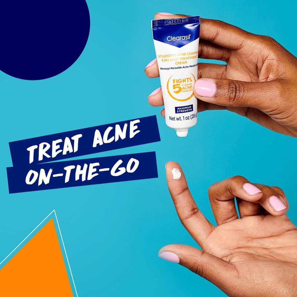 Clearasil Stubborn Acne Control 5in1 Spot Treatment Cream/28G 3
