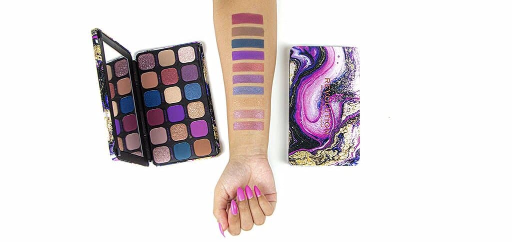 Makeup Revolution  Forever Flawless Eyeshadow Palette, Eutopia, Matte & Shimmer Hues, 18 Pigment-Rich Shades, Cruelty-Free 2