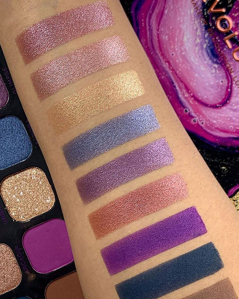 Makeup Revolution  Forever Flawless Eyeshadow Palette, Eutopia, Matte & Shimmer Hues, 18 Pigment-Rich Shades, Cruelty-Free 4