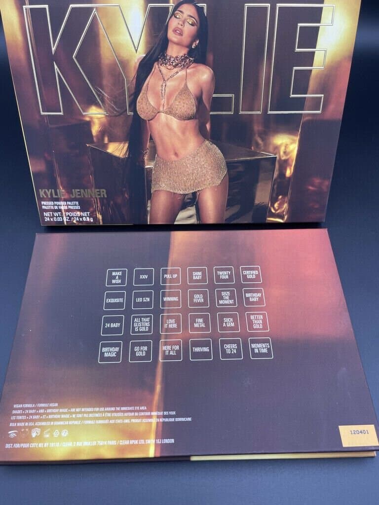 KYLIE JENNER Cosmetics 24K BIRTHDAY Collection EYESHADOW PALETTE Powder MATTE 4