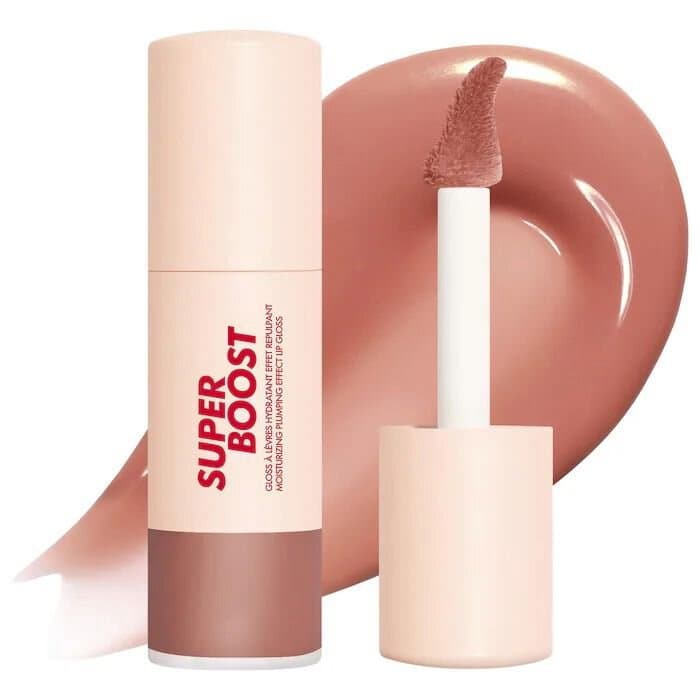 MAKE UP FOR EVER  Super Boost Moisturizing & Plumping Lip Gloss/06 Wherever Walnut - rose