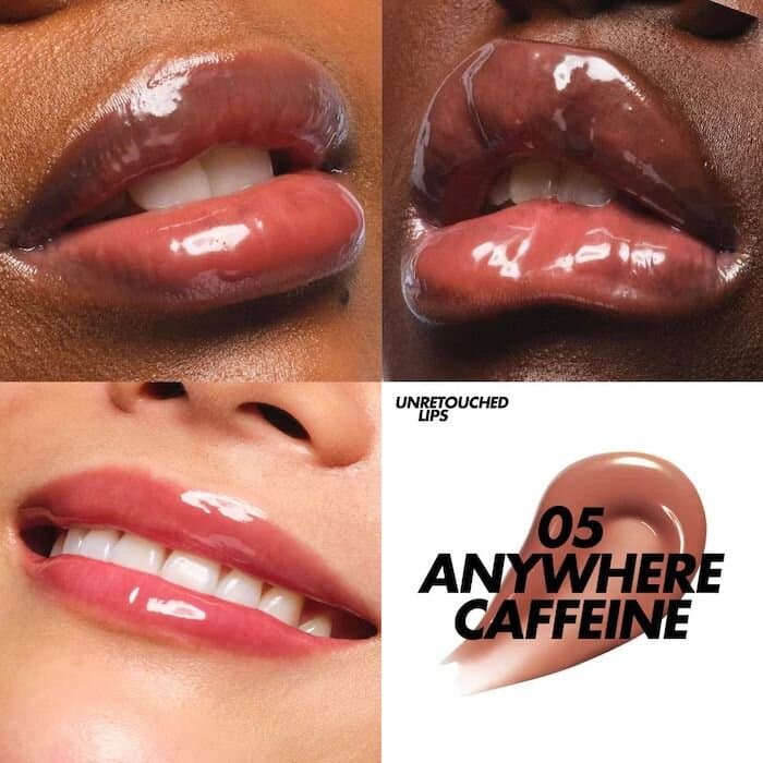 MAKE UP FOR EVER  Super Boost Moisturizing & Plumping Lip Gloss/ 05 Anywhere Caffeine - warm caramel 2