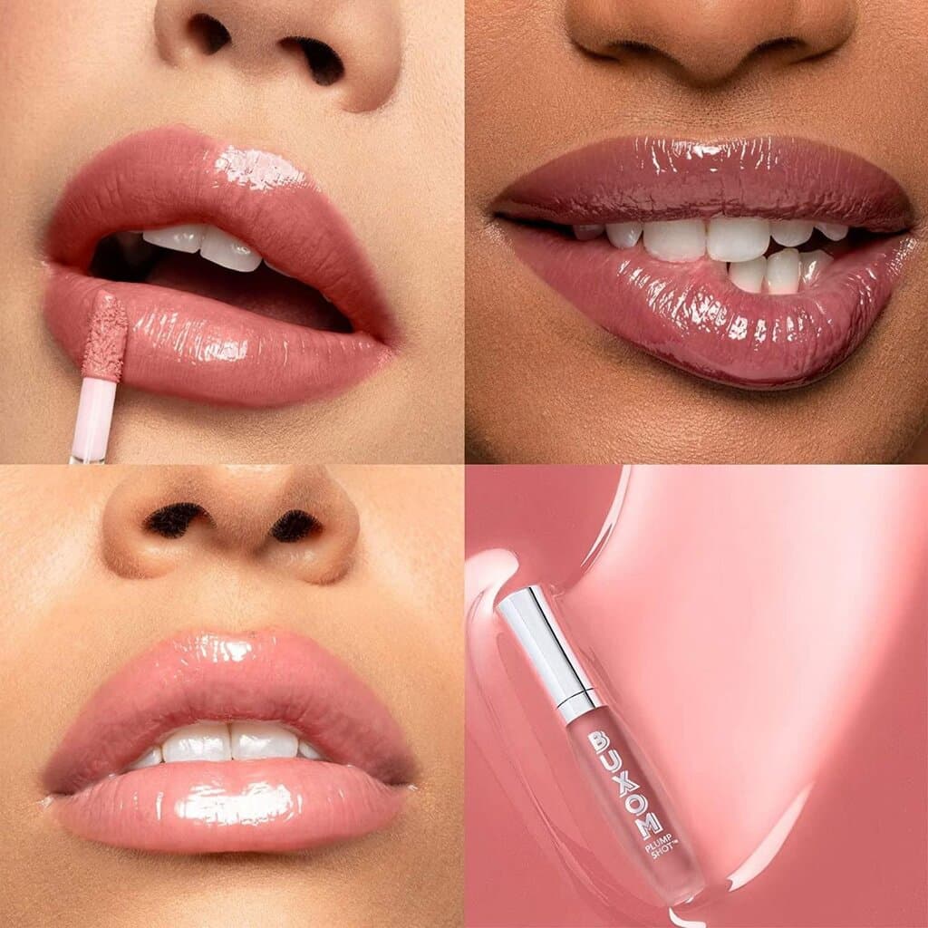 Buxom Plump Shot Peptide-Infused Lip Serum, Lip Plumping Gloss/DOLLY BABE 2