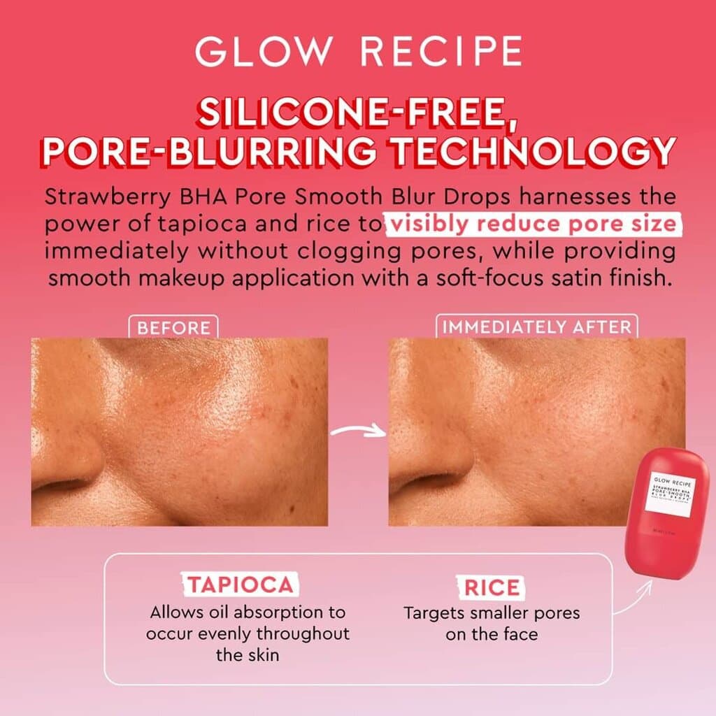 Glow Recipe Strawberry BHA Pore-Smooth Blur Drops /30ml 3