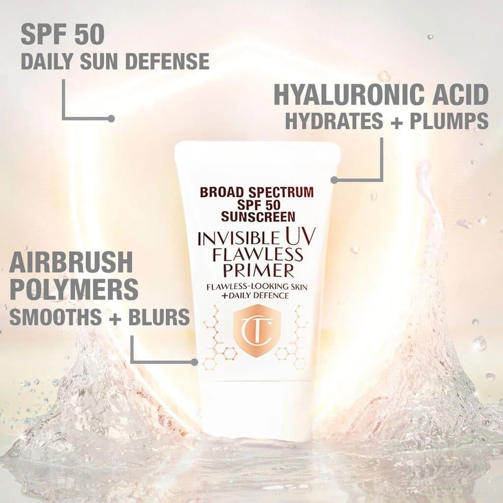 Charlotte Tilbury Broad Spectrum SPF 50 Sunscreen Invisible UV Flawless Poreless Primer /30ml 2