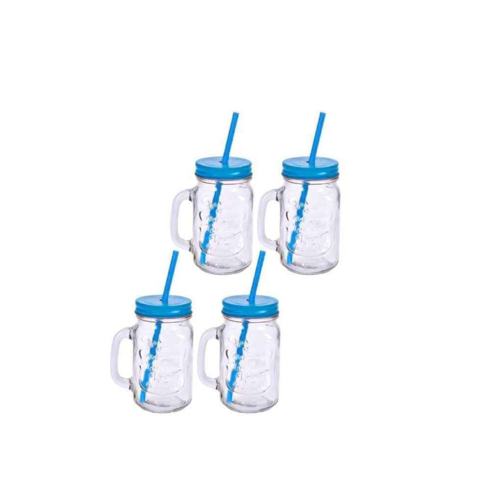 Koopman Drinking Glass Set 4Pcs 3Ass