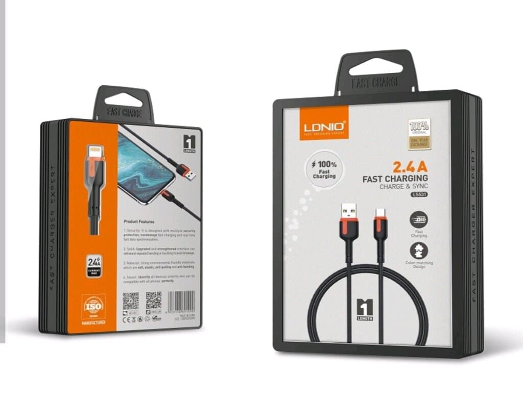 كابل شحن LDNIO LS513 للآيفون