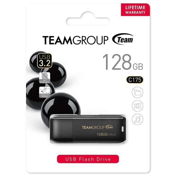 TEAMGROUP C175 128GB USB 3.2 Gen1 (USB 3.1/3.0) Read 100MB/s Flash Thumb Drive, Memory Stick Compati 2