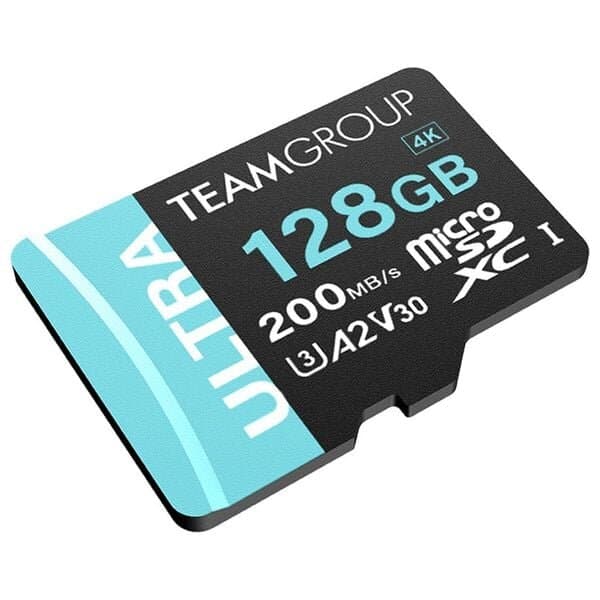 Team 128GB Ultra-Fast microSDXC UHS-I/U3 Memory Card with Adapter, compatible with Nintendo-Switch,