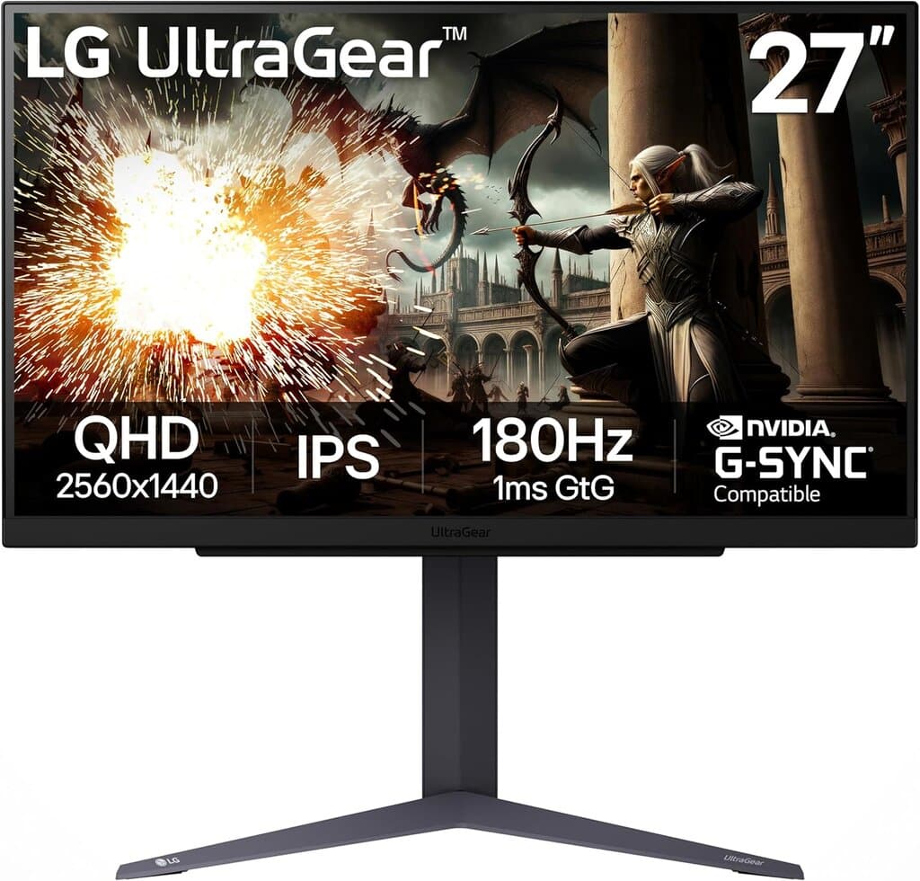 LG Monitor 27GS75Q-B  27 INCH - QHD - 180HZ - 1MS 2k