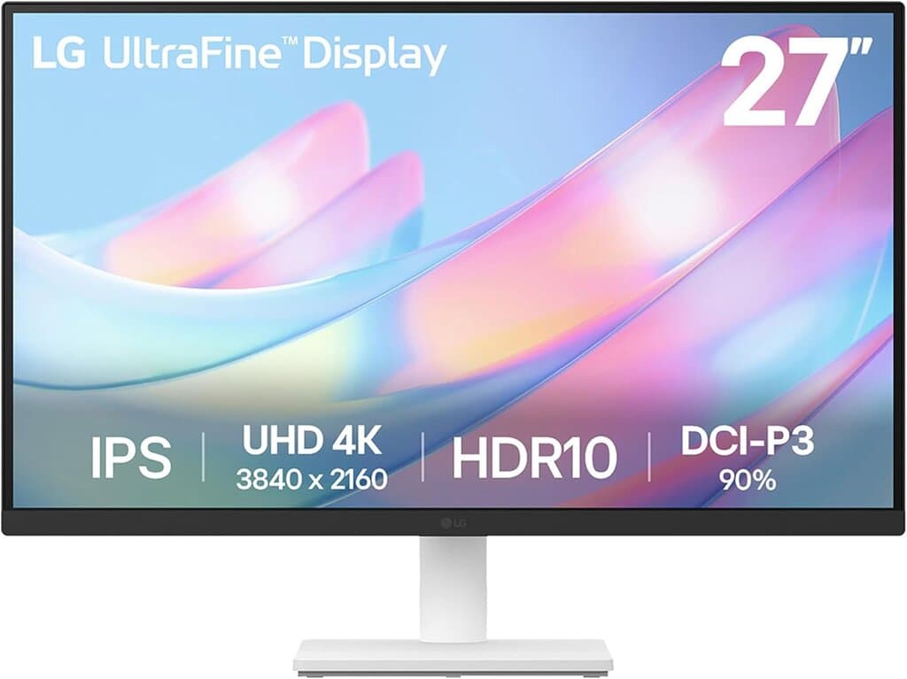 LG Monitor 27US500-W :  60 Hz - 27 INCH - 4K - IPS