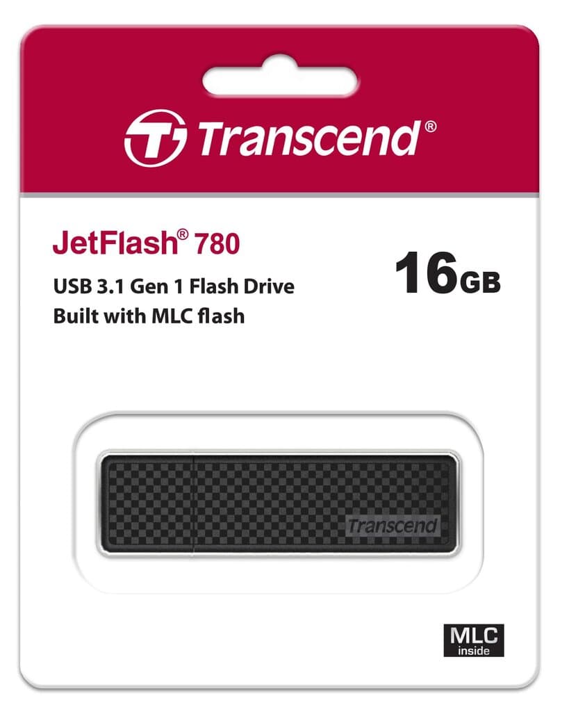 Transcend 16GB JetFlash 780 USB 3.0 Flash Drive (TS16GJF780), Black