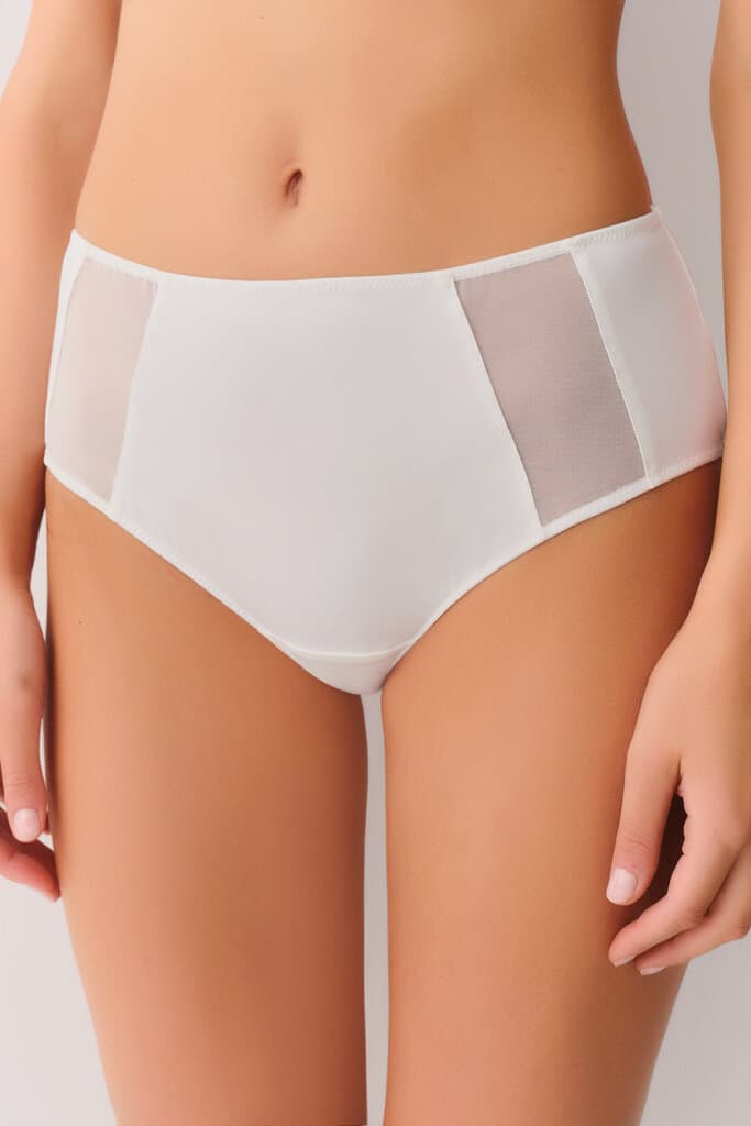 Suwen Ecru Juliet Slip Panty - L