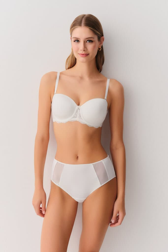 Suwen Ecru Juliet Slip Panty - L 2