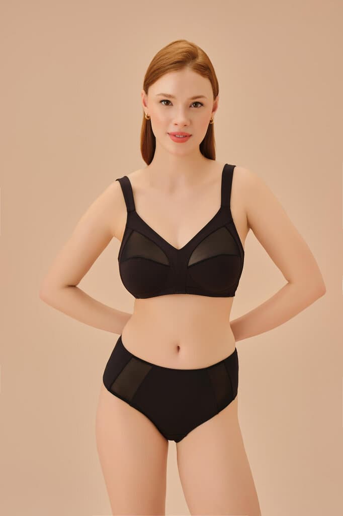 Suwen Black Juliet Slip Panty - M 2