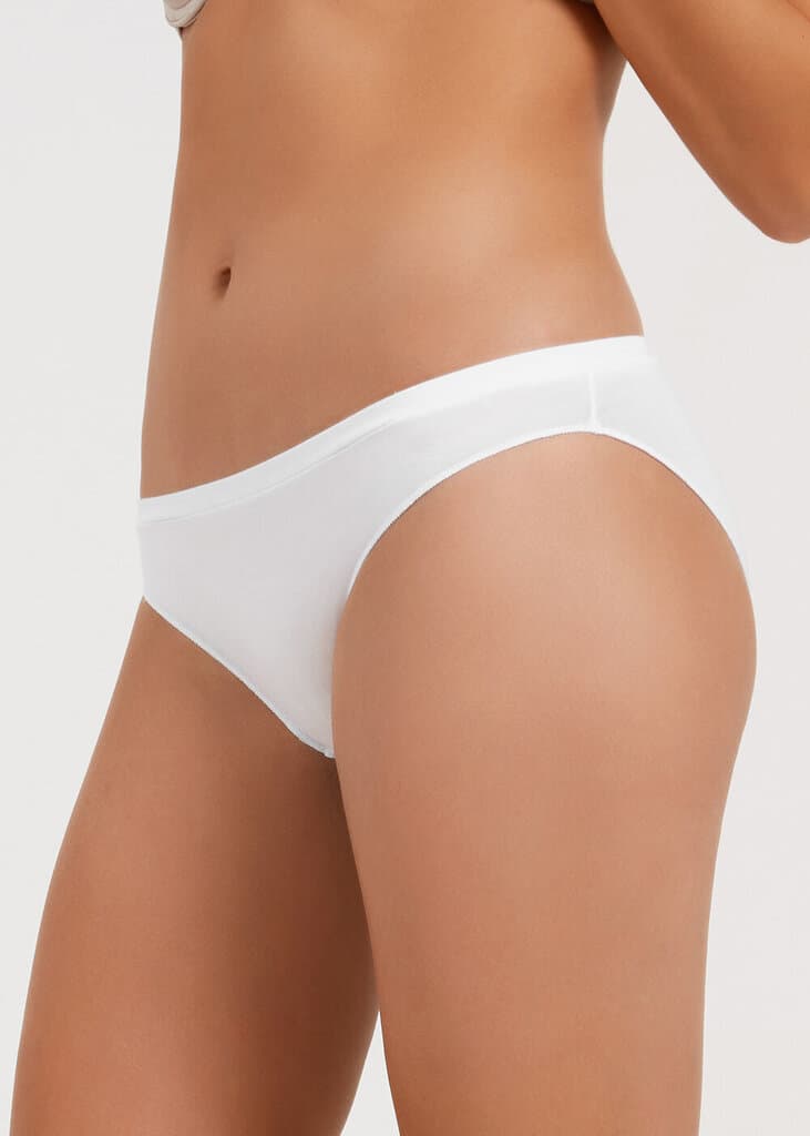 Suwen Ecru Soft Touch High Waist Slip Panty - S 2