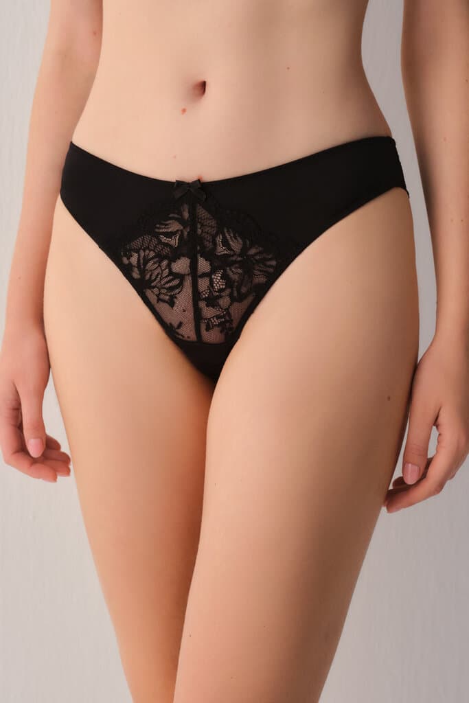 Suwen Black Honey Slip Panty - S