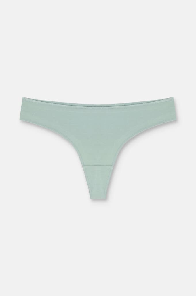 Suwen Iceberg / Gray / Visone 3 P Basic Cotton Brazilian String Multipack Panties - S 2