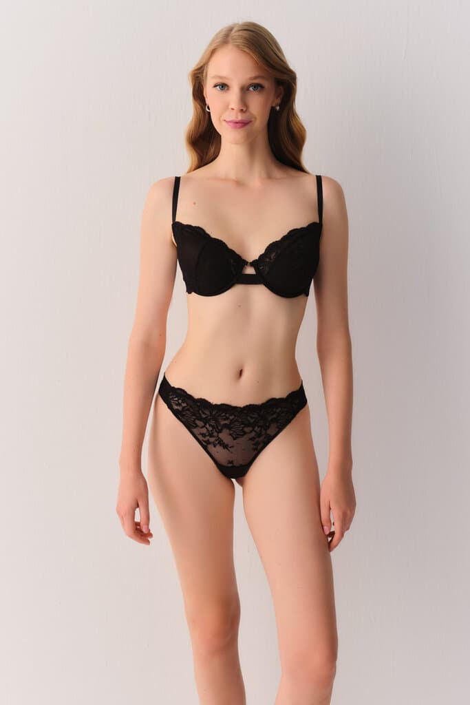 Suwen Black Honey Wire Bra Bra - 75-C 2