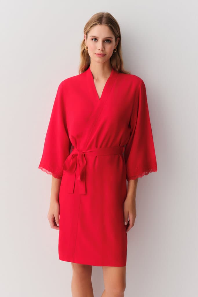 Suwen Cherry Viviana Morning Gown Morning Gown - M 2