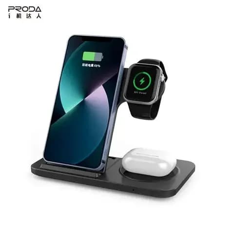 Proda/Azeada 3-in-1 Foldable Wireless Charger (15W) - PD-W5