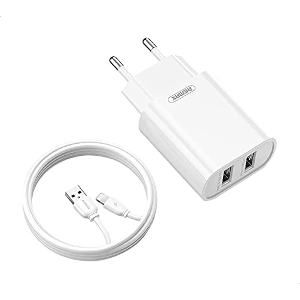 Remax Dual-Port Wall Charger (EU, Lightning) - RP-U35