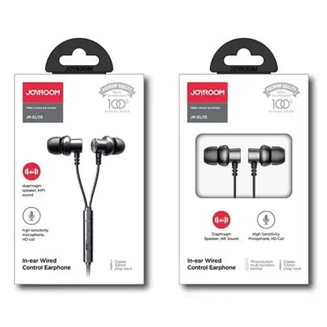 Joyroom Wired Earphones (Silver) - JR-EL115