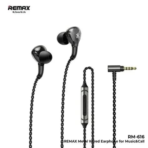 Remax Metal Wired Earphones - RM-616