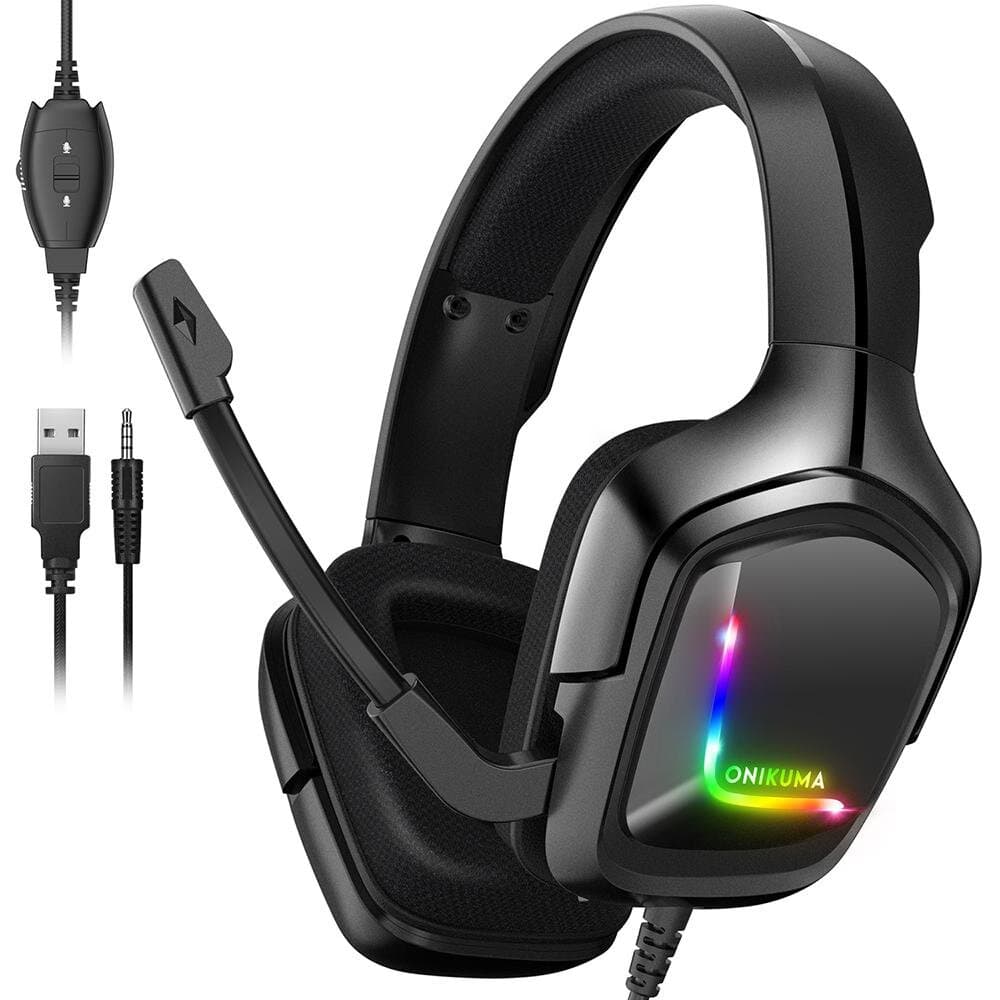 ONIKUMA RGB Wired Gaming Headset - K20