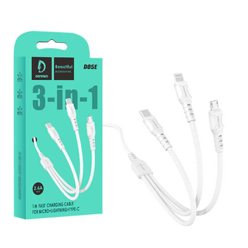 Denmen 3-in-1 Charging Cable - D05E