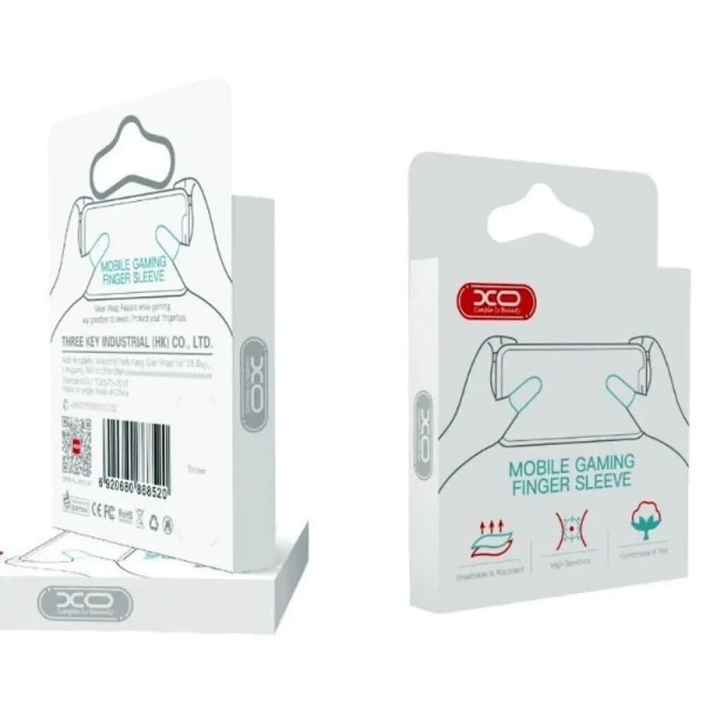 XO Gaming Finger Sleeves (6-Pack, Grey)